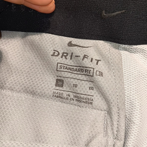 Nike Golf Shorts, Size 38 w/ 10" inseam, Gray, Great used condition - Picture 2 of 4